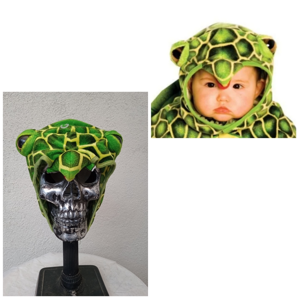 Underwraps Green Turtle Kids Hat Cosplay Halloween Costume Winter Adventures